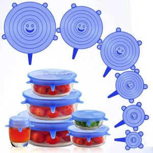 6pcs/set Silicone Lid Spill Stopper Universal