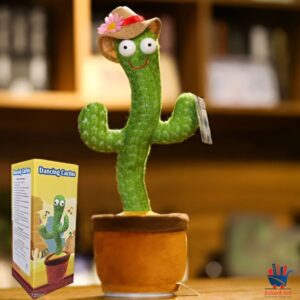 Dancing Cactus Toy, Talking Tree With Mufler Hat