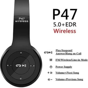 P47 Wireless Headphones Invincible Ultra Small Bluetooth headset For Gaming (random color)