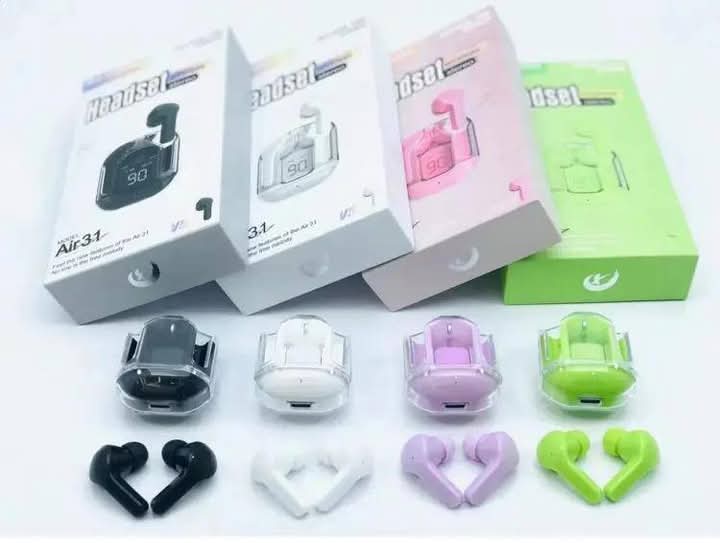 Air 31 Earbuds Wireless Earbuds With Crystal Transparent Case With Type-C Charging - Image 4