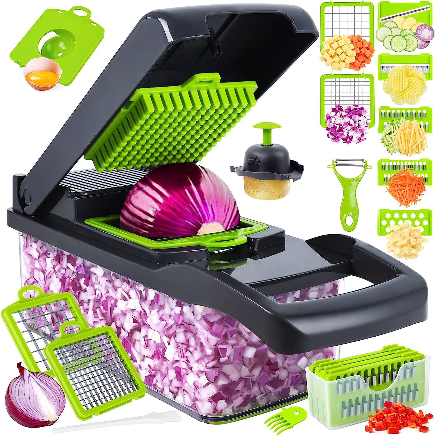 16 in 1 Multifunctional Vegetable Slicer Cutter Shredders Slicer - Image 3