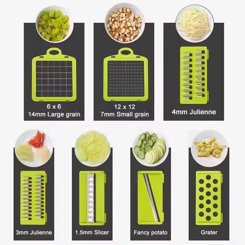 16 in 1 Multifunctional Vegetable Slicer Cutter Shredders Slicer - Image 2