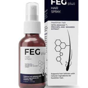 FEG PLUS Hair & Beard Growth Serum Spray 50ml | Anti Hair Loss, Regrowth Treatment
