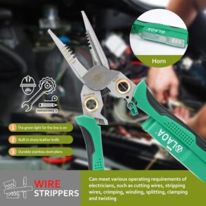 8-In-1 Wire Stripper & Voltage Tester – Multi-Purpose Electrical Tool For Professionals